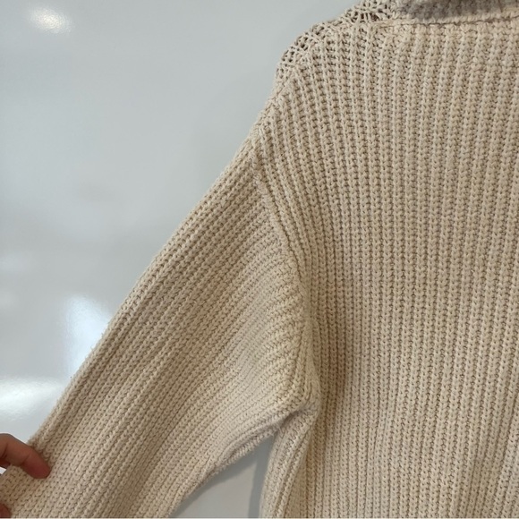 Free People Eleven Oversized Chunky Knit Turtleneck Sweater - Picture 5 of 10